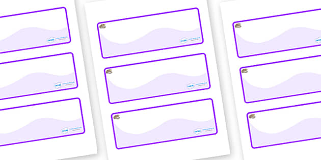 FREE! - Oyster Themed Editable Drawer-Peg-Name Labels (Colourful)