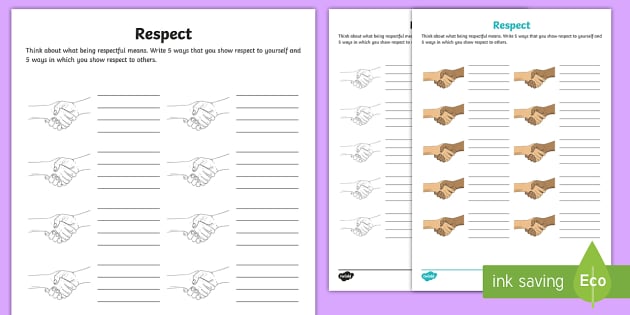 ways-to-show-respect-worksheet-worksheet-teacher-made