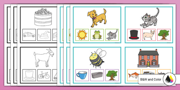 kindergarten-rhyming-match-clip-cards-teacher-made for Rhyming Picture Cards Free Printable Kindergarten Rhyming Match Clip Cards (teacher made) for Rhyming Picture Cards Free Printable