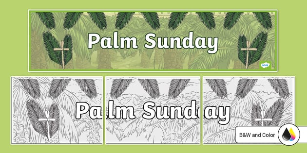 Palm Sunday Banner (صُمم من قبل مُختصّين)