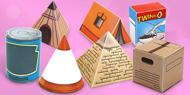 3D Shapes Objects At Home 3D Cut Out Pictures Twinkl