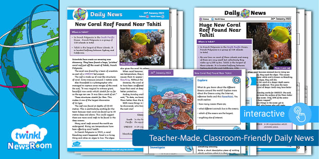 Teacher Update, Learn more: How are coral reefs formed?