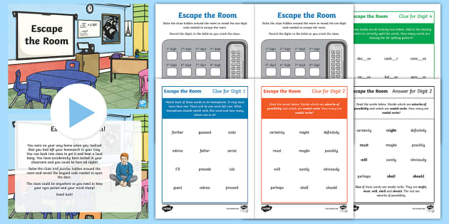 Uks2 English Escape The Room Game