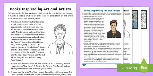 Creative Children's Picture Books About Famous Artists