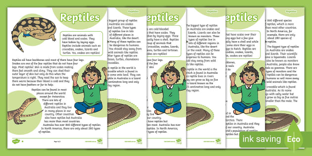 Reptiles Differentiated Fact File Ι F-2 Living Things