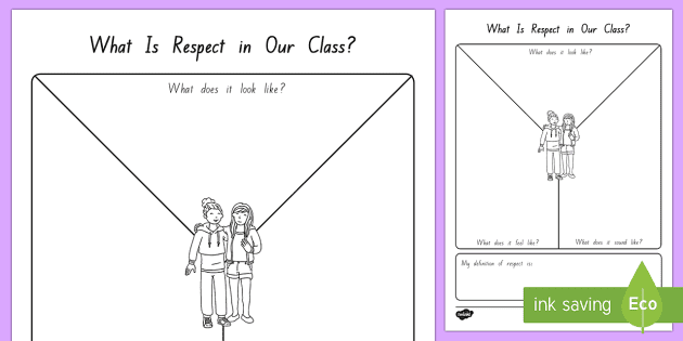 Respect Y Chart Worksheet Worksheet Teacher Made