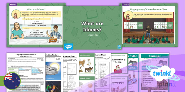 Idiom Matching Game or Poster  Teaching figurative language, Classroom  language, Teaching writing