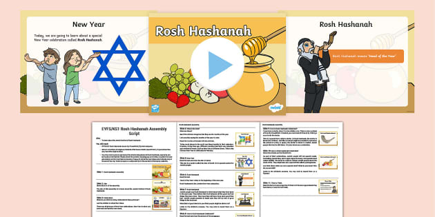 EYFS/KS1 Rosh Hashanah Assembly Pack (Hecho Por Educadores)