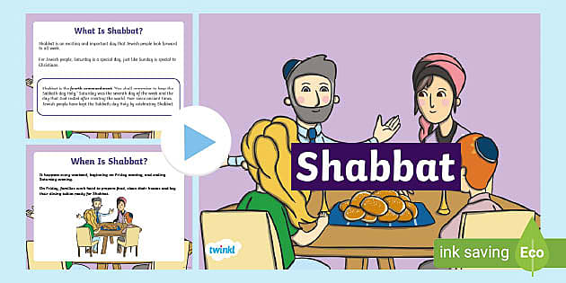All About Shabbat PowerPoint - Judaism - RE - Twinkl