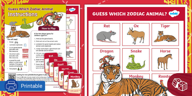 Guess Which Zodiac Animal Game teacher made Twinkl