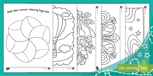 SEND Older Learners: Colouring Pages KS2