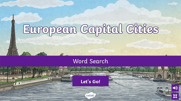 european-capital-cities-interactive-word-search