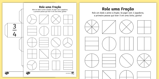 Atividade de fração para o 4º ano do Ensino Fundamental