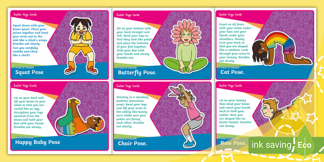 Easter Yoga Cards for Kids – Kids Yoga Stories