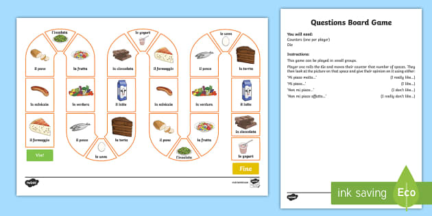 Food Preference Board Game (Teacher-Made) - Twinkl