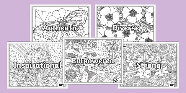 Women's Health Colouring Planner