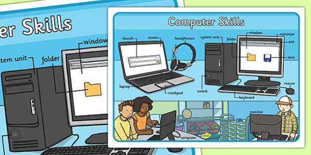 Parts of a Computer Poster,Computing (Teacher-Made) - Twinkl