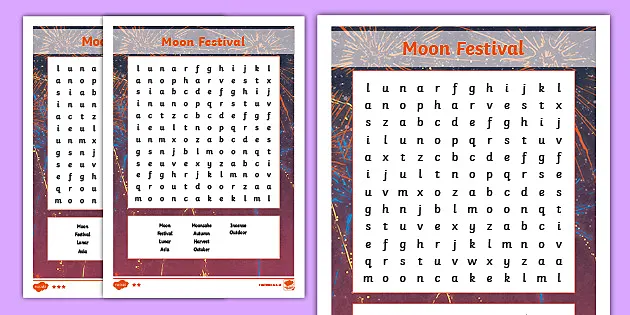 Moon Festival Word Search (phát triển bởi giáo viên)