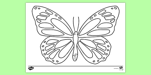 Free Printable Butterfly Colouring Pages | Primary Resources