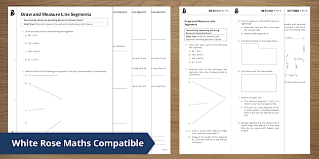 👉 Draw and Measure Line Segments (teacher made) - Twinkl