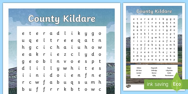 County Kildare Word Search (teacher made) - Twinkl