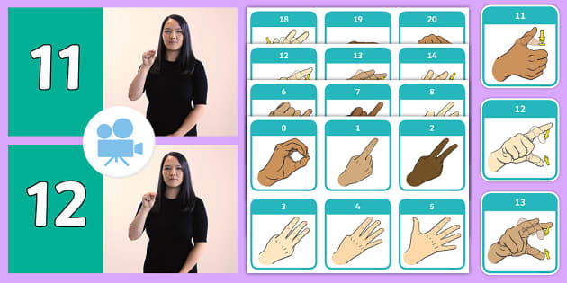 Learn 20 Sign Language Numbers