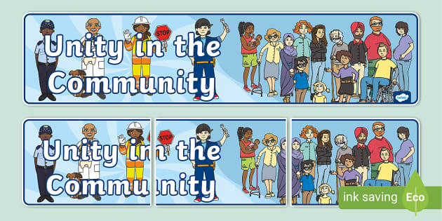 Unity in the Community Display Banner (Teacher-Made)