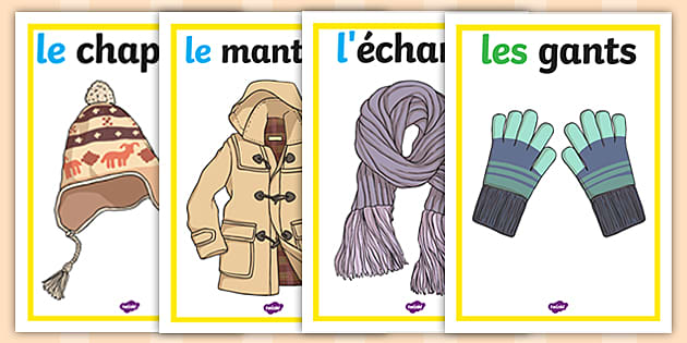 French Clothes 2 Display Posters (teacher made) - Twinkl