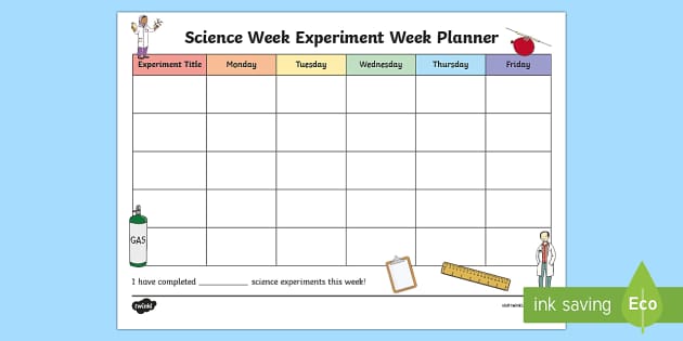 plan for experiment