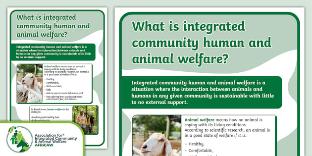 FREE! - Integrated Community Human and Animal Welfare Poster
