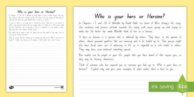 Free My Hero Or Heroine Activity To Support Teaching On Chapters 17 And 18 Free My Hero Or Heroine Activity To Support Teaching On Chapters 17 And 18