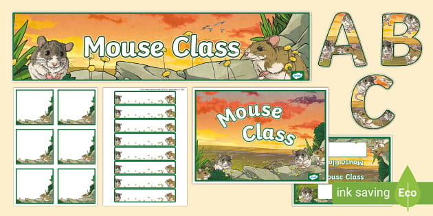 Mouse Class Display Pack teacher made Twinkl