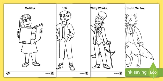 charlie and the chocolate factory coloring pages