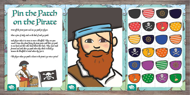 INSTANT DOWNLOAD Pin the Patch on the Pirate Birthday Party -  in 2023