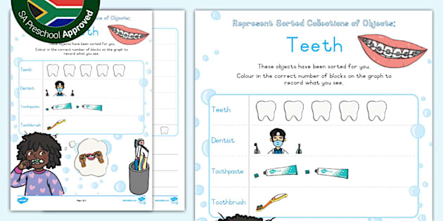 Grade R Data Handling - Represent Sorted Collections - Teeth