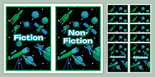 Book Labels - Space Adventure