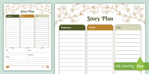 Traditional Tales-Themed KS2 Story Plan Template - Twinkl