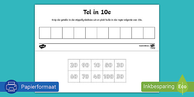 Tel In 10e Wiskunde Aktwiteit (teacher Made) - Twinkl