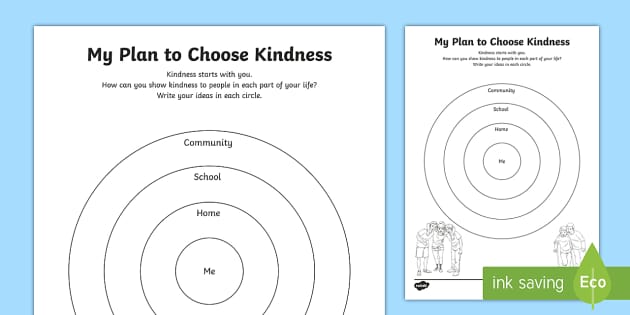 my-plan-to-choose-kindness-worksheet-teacher-made