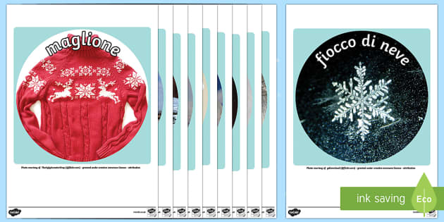 Foto Rotonde Da Ritagliare Invernali Winter Display Circle Photo Cut Outs