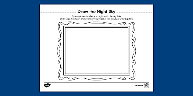 Draw the Night Sky Worksheet