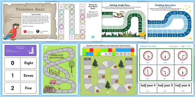 2nd math game printables