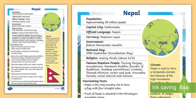 ks2-nepal-fact-file-teacher-made-twinkl