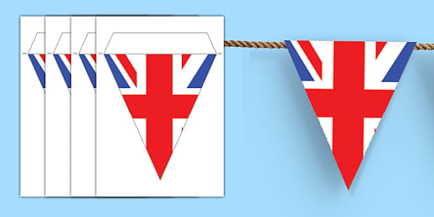 10 Metres of Bunting 20 Plastic Union Jack Flags Union Flag Bunting 