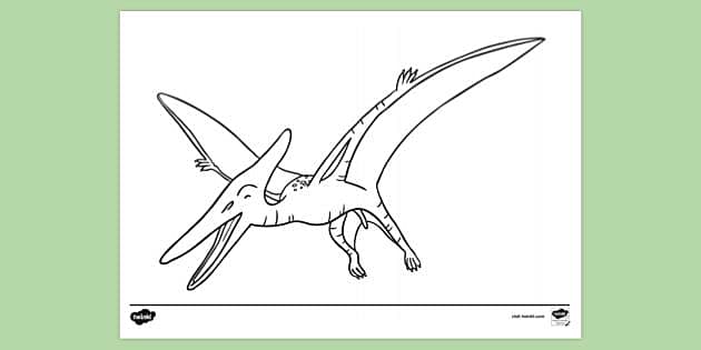 How to draw a PTERODACTYL pterosaur 