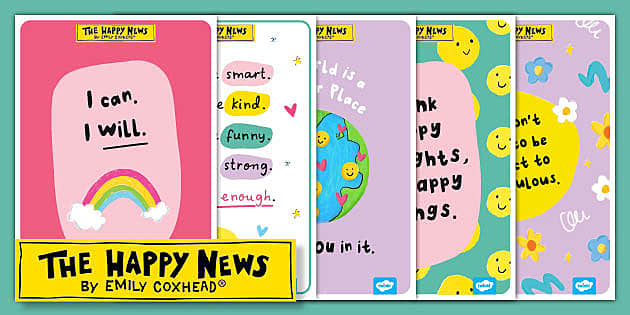 FREE! - The Happy News Posters, Positive Quotes