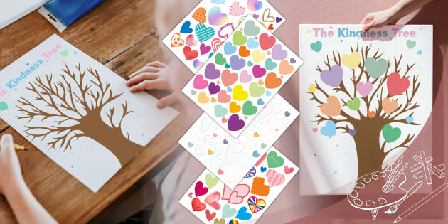 the-kindness-tree-collage-activity-pack-twinkl-art-gallery