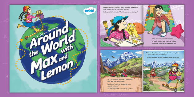 Around the World with Max and Lemon eBook (Teacher-Made)