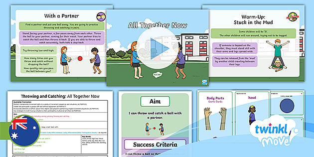 Move PE Year 1 Throwing And Catching Lesson 4: All Together Now