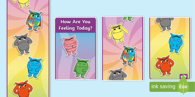 How Are You Feeling Today? Vertical Display Banner - Twinkl